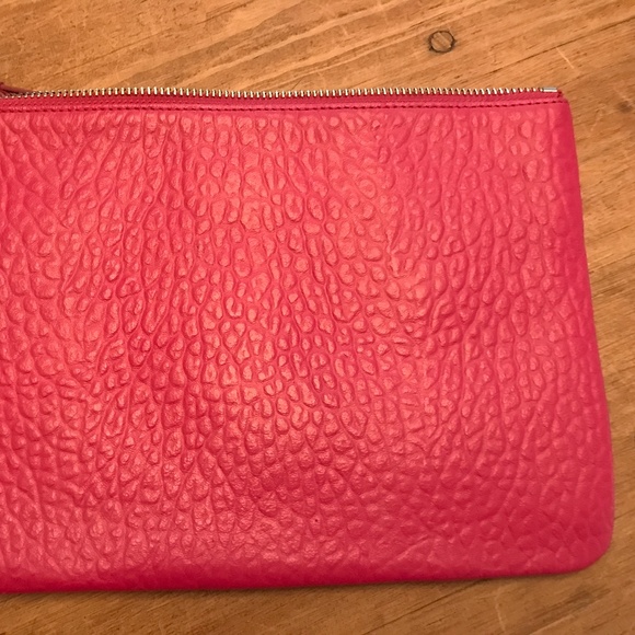 SOLD - Cole Haan, Rasberry Pink, Leather Clutch - Picture 3 of 9